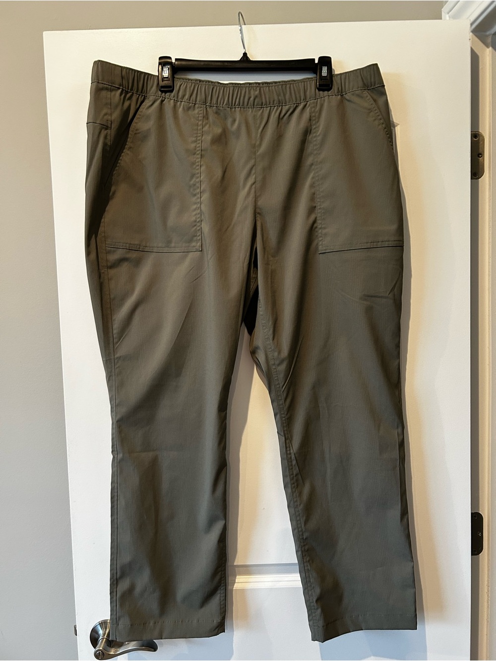 Women’s Olive Green Elastic Waist Utility Pants